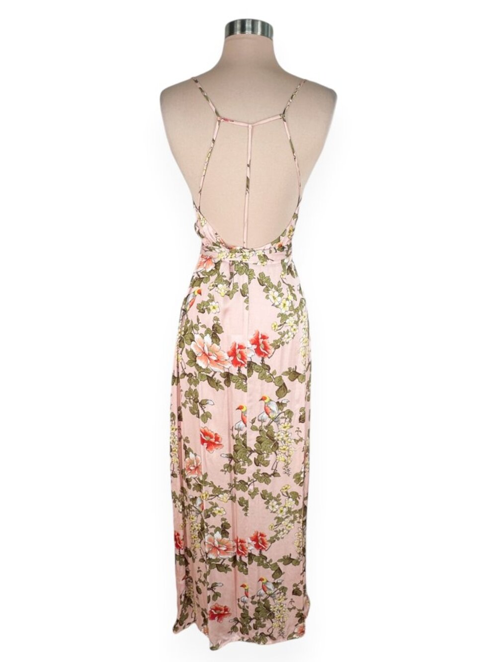 Majorelle Cubano Maxi V-Neck Strappy Back Bellbird Floral Wrap Dress NWT New S - Picture 6 of 7